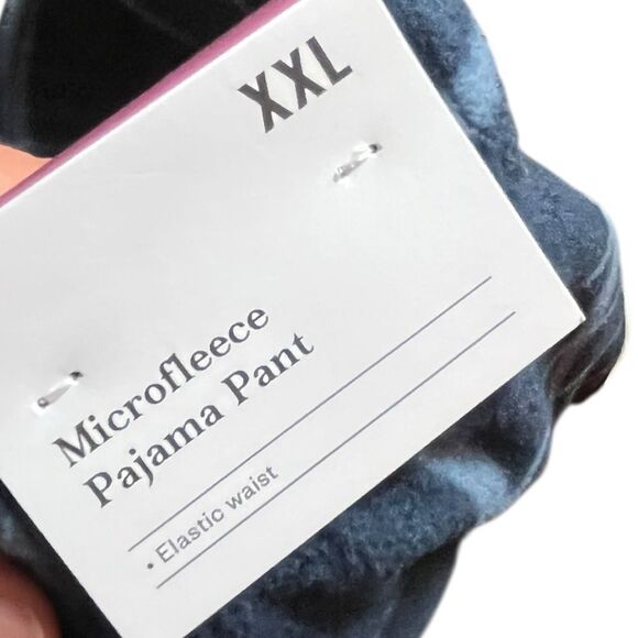 Goodfellow And Co Blue Checkered Microfleece Pajama Pants, Size XXL, NWT - Picture 4 of 8